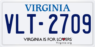 VA license plate VLT2709