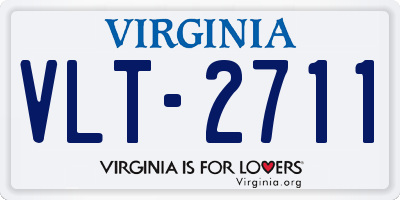 VA license plate VLT2711