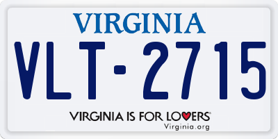 VA license plate VLT2715