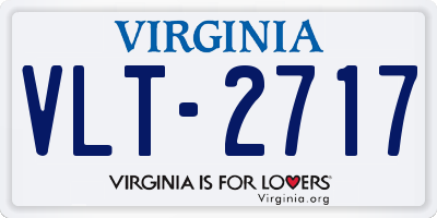VA license plate VLT2717
