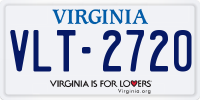 VA license plate VLT2720