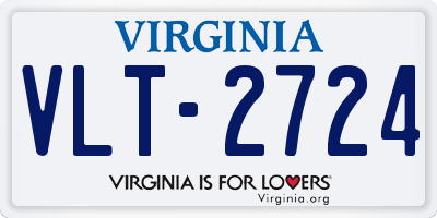 VA license plate VLT2724