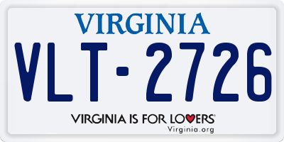 VA license plate VLT2726