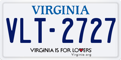 VA license plate VLT2727
