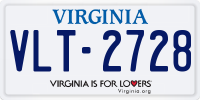 VA license plate VLT2728