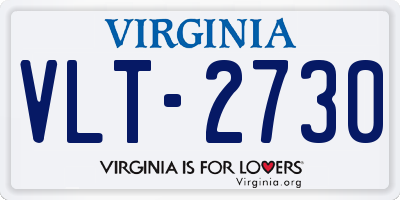 VA license plate VLT2730