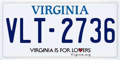 VA license plate VLT2736