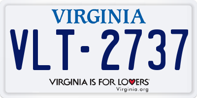 VA license plate VLT2737