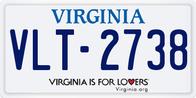 VA license plate VLT2738