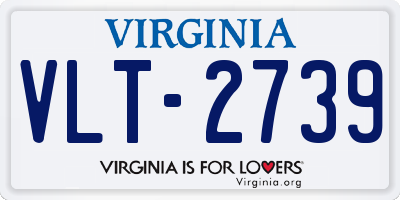 VA license plate VLT2739