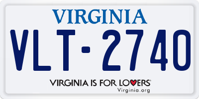 VA license plate VLT2740