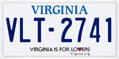 VA license plate VLT2741