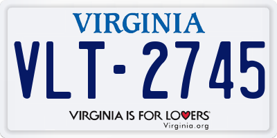 VA license plate VLT2745