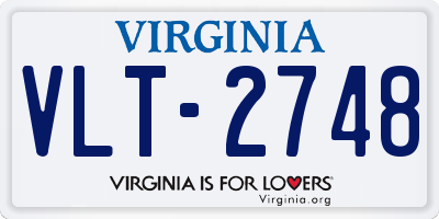 VA license plate VLT2748