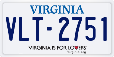 VA license plate VLT2751