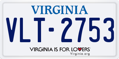 VA license plate VLT2753