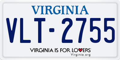 VA license plate VLT2755