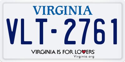 VA license plate VLT2761