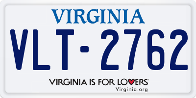 VA license plate VLT2762