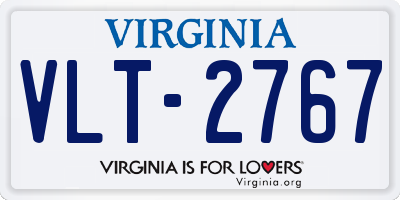 VA license plate VLT2767