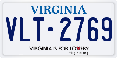VA license plate VLT2769