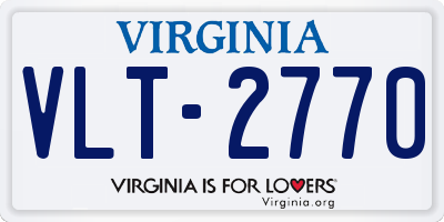 VA license plate VLT2770