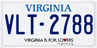 VA license plate VLT2788