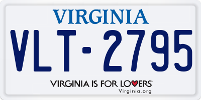 VA license plate VLT2795