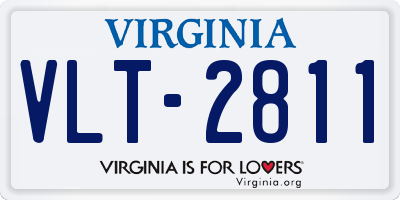 VA license plate VLT2811