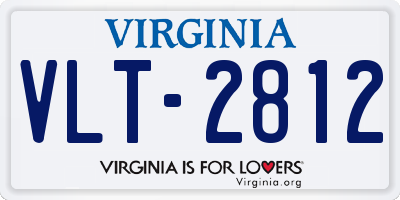 VA license plate VLT2812