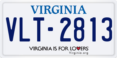 VA license plate VLT2813