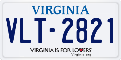 VA license plate VLT2821