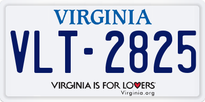 VA license plate VLT2825