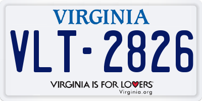 VA license plate VLT2826