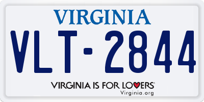 VA license plate VLT2844
