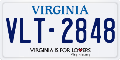 VA license plate VLT2848