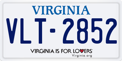 VA license plate VLT2852
