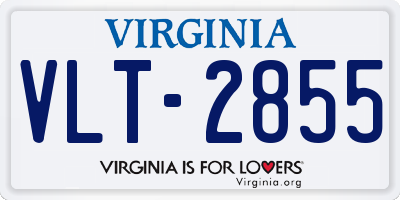 VA license plate VLT2855