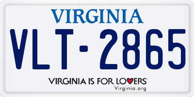 VA license plate VLT2865