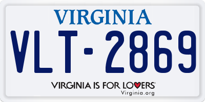 VA license plate VLT2869