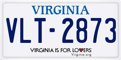 VA license plate VLT2873