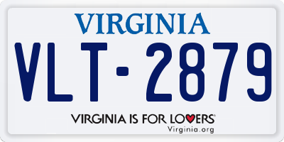 VA license plate VLT2879