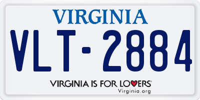 VA license plate VLT2884