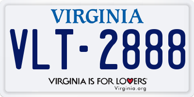 VA license plate VLT2888