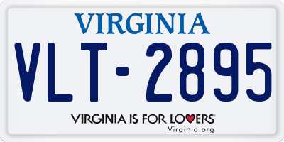 VA license plate VLT2895