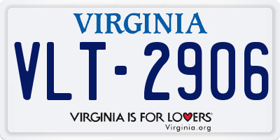 VA license plate VLT2906