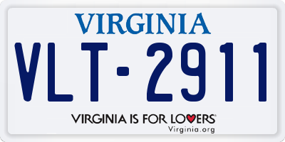VA license plate VLT2911