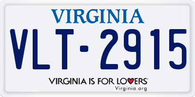 VA license plate VLT2915