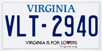 VA license plate VLT2940