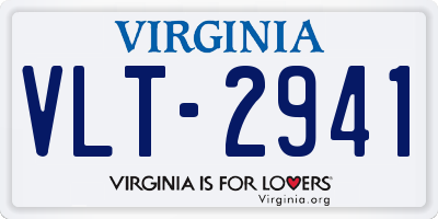 VA license plate VLT2941